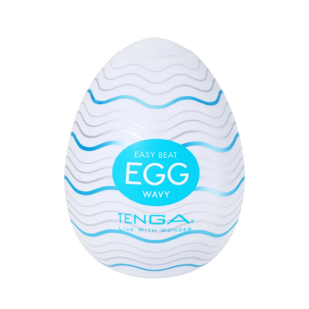 TENGA EGG WAVY: одноразовый эластичный мастурбатор — фото TENGA