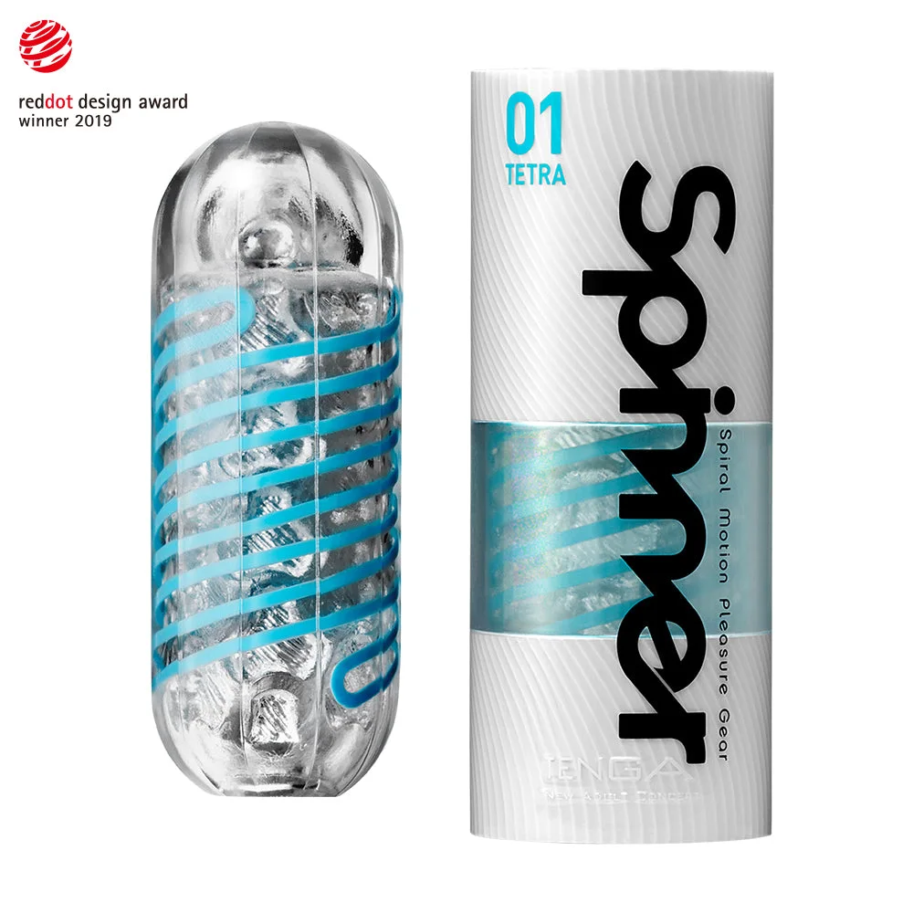 TENGA SPINNER 01 TETRA: механический спиральный мастурбатор — фото TENGA